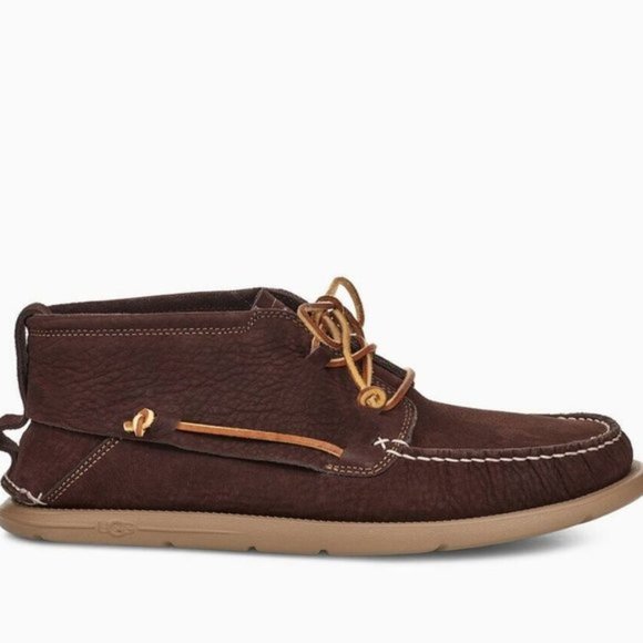 UGG Beach Moc Chukka Ankle-High Leather Moccasins - Picture 3 of 4